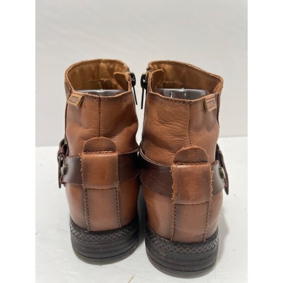 Pikolinos Shoes Womens Ordino Leather Casual Ankle Booties with Harness size 37 - Picture 3 of 7